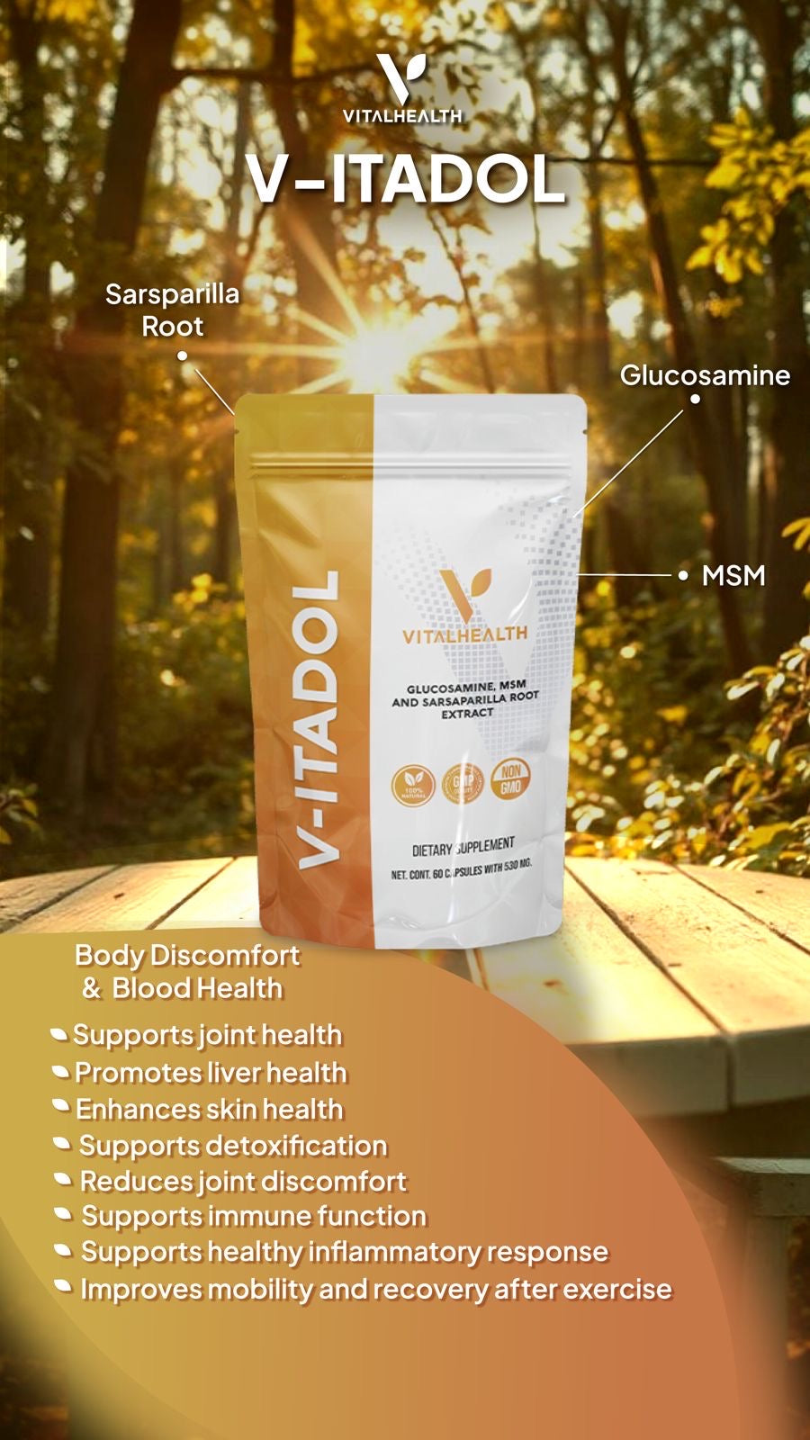 V-ITADOL™ Joint Support, Flexibility & Musculoskeletal Wellness