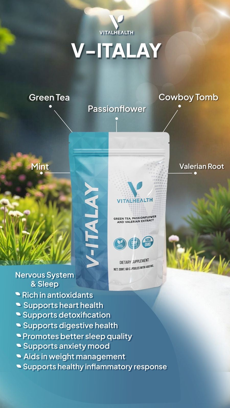 V-ITALAY™ Relaxation, Antioxidant Support & Digestive Harmony