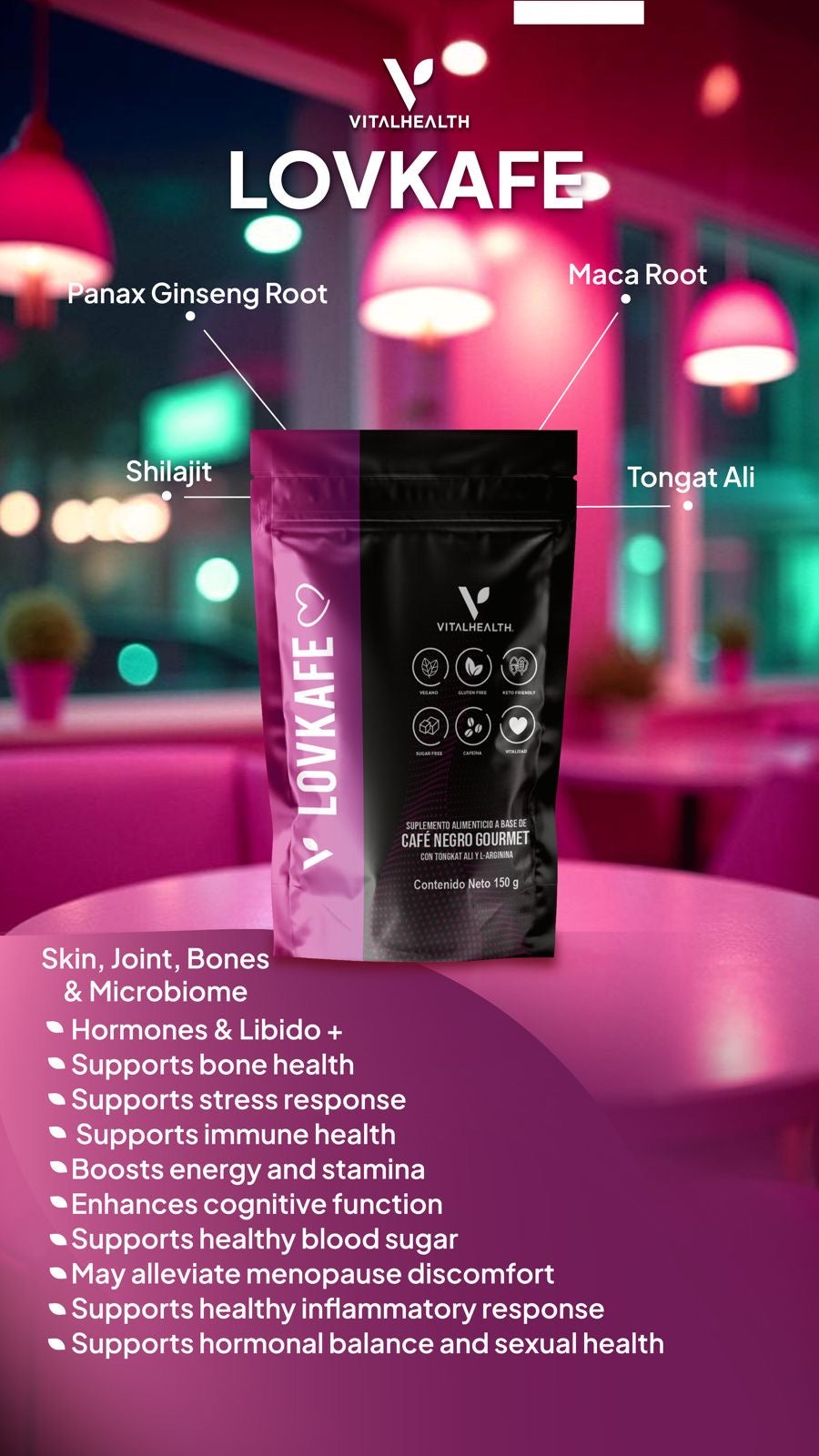 V-LOVKAFE™ Bioactive Coffee for Men Who Demand More