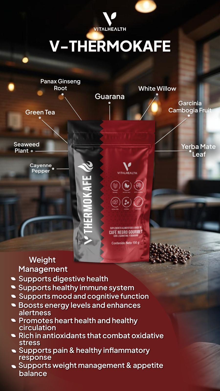 V-THERMOKAFE™ Metabolism, Energy & Digestive Support in Every Cup