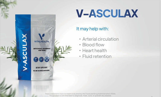 V-ASCULAX™ Circulatory Health, Vessel Elasticity &amp; Metabolic Support